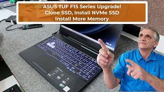 ASUS TUF F15 Gaming Laptop SSD Clone & Upgrade Memory Upgrade