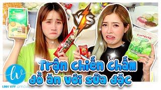 Đại Chiến Ăn Mọi Thứ Chấm Với Sữa Đặc I Linh Vyy Official @LinhBarbie96 @VeVeChannel