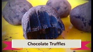 How to make Chocolate Truffles in Microwave | Chillx