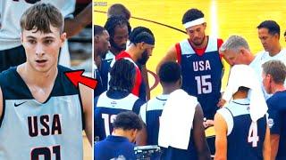 UNCUT INTENSE LAST 2 MINUTES OF TEAM USA vs COOPER FLAGG DURING USA BASKETBALL SCRIMMAGES DAY 3!