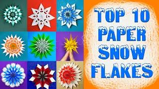 10 IDEAS FOR THE DESIGN OF PAPER SNOWFLAKES 