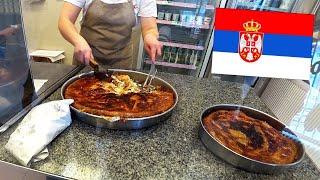 This SERBIAN BUREK is the BEST IN THE WORLD ! SERBIA Food Reaction You Can't Miss!