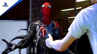 Marvel's Spider-Man 2 Peter's Lowenthal 19 Inches Symbiote Suit Exposes Lizard Full Battle