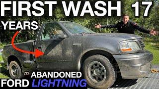 First Wash in 17 Years: Abandoned Ford Lightning Disgusting Detail Restoration. Will it Run?