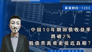 中国10年期国债收益率跌破2%，股债背离谁更接近真相？