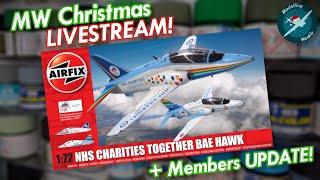 LIVE: Building and Painting a BAE Hawk with my GIRLFRIEND! | Christmas Livestream 2023