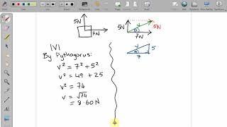 Mechanics: Finding a resultant vector