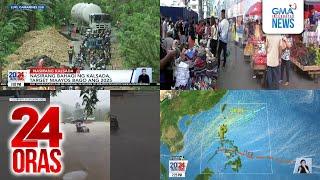 24 Oras: (Part 2) Traffic sa Andaya Highway, mabigat pa rin dahil sa nasirang daan;..., atbp.