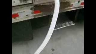 Unloading a tanker trailer, liquid oxygen