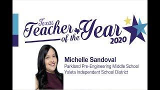 Michelle Sandoval wins 2020 Texas Secondary Teacher of the Year