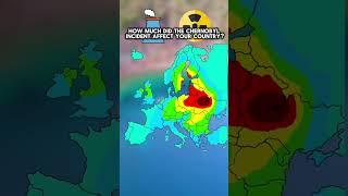 How much did the Chernobyl incident affect your country? #shorts #mapping #geography #history #fyp