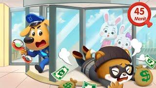 Keamanan Pintu Putar | Pengetahuan Keamanan | Kepala Polisi Labrador | BabyBus Bahasa Indonesia