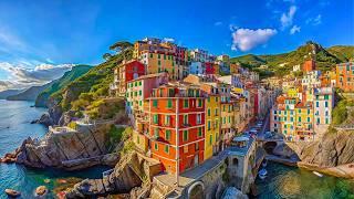 CINQUE TERRE ITALY WALKING TOUR - RIOMAGGIORE 4K THE MOST BEAUTIFUL VILLAGES IN ITALY