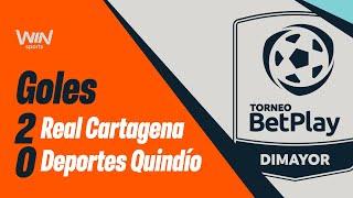 Real Cartagena vs. Deportes Quindío (goles) | Torneo BetPlay Dimayor 2024-2 | Fecha 8