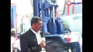 PRD Rigs displays tractor mounted drilling rig at bC India