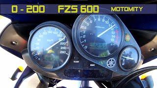 FZS 600 0-200 Acceleration Przyspieszenie | Motomity |