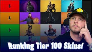 Ranking EVERY Tier 100 Battle Pass Skin (Chapter 1 Season 2 - Chapter 4 Season OG Tier List)