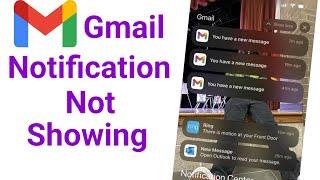 gmail notification not showing / gmail notification not showing on home screen