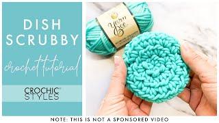 Sparkly Crochet Dish Scrubby | Crochet Tutorial