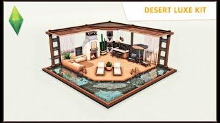 THIS KIT IS MADE FOR BUILDERS! TS4 Desert Luxe Kit Patio (No CC) - The Sims 4 Speed Build