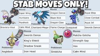 Pokemon Showdown but I can ONLY use STAB MOVES!