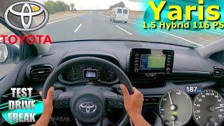 2022 Toyota Yaris 1.5 VVT-iE Hybrid 116 PS TOP SPEED AUTOBAHN DRIVE POV