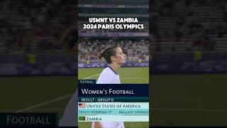 USWNT vs. ZAMBIA in 2024 Paris Olympics #olympics #usawomenssoccer #usa #parisolympics2024