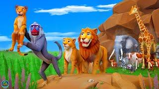 The Lion King | Monkey Rescue Baby Lion | Ultimate Recap Cartoon - King Lion Searching for Baby Lion