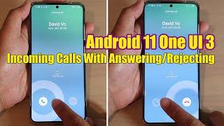 Galaxy S20 Ultra: Incoming Call Over The Horizon With Answering/Rejecting Screen