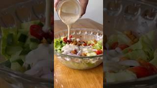 Day 6/30 of easy healthy salad recipes #viral #recipe #salad #fitness #proteinsalad #chickpeasalad