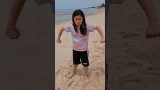 Hero Girl and Mean Duo At The Beach‼️ | JJaiPan #Shorts #tiktok