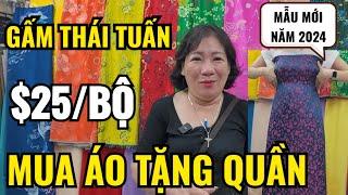 VẢI ÁO DÀI GẤM THÁI TUẤN 25$/BỘ | NHIỀU KHÁCH TÂY & VIỆT KIỀU ĐẾN ÁO DÀI BÉ MUA VẢI MAY ÁO DÀI TẾT!