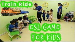 233 - Train Ride | ESL Game for Small kids | Classroom Game | Mux's ESL games |