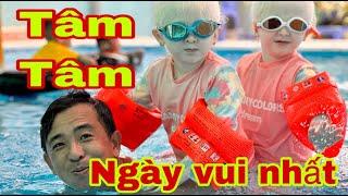 Mừng răng của Tâm Tâm không sao, cả nhà được đi hồ bơi chơi - SONG SINH THIÊN THẦN