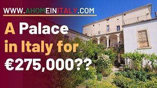 INCREDIBLE ITALIAN PALACE in a beautiful hilltop village close to both sea and ski resorts