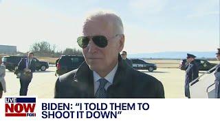 Biden speaks after U.S. shoots down Chinese spy balloon | LiveNOW from FOX