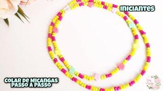 Colar de Miçangas / Choker passo a passo /  FINALIZAÇÃO + MEDIDAS