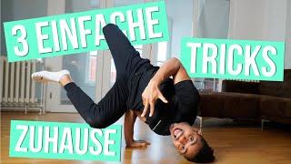 3 einfache TRICKS die jeder ZUHAUSE lernen kann (Macaco, Baby Freeze, Butterfly Kick) #TricksmitRick