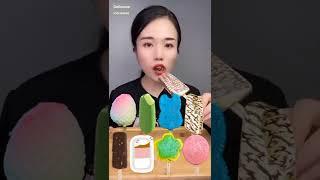 Eating Delicious Icecream pops ( 8 different flavours ) | #shorts #kawaiieatingasmr
