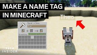 How To Make A Name Tag In Minecraft (Using Data Packs) | Tech Insider