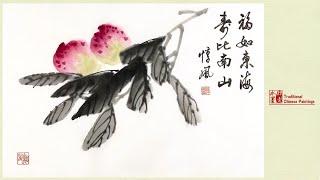 Traditional Chinese Painting - Peach blossom   #painting   写意画  国画   手绘