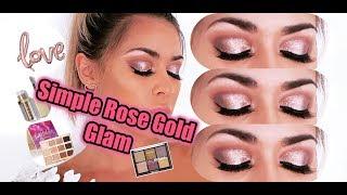 ROSE GOLD GLAMOUR EYESHADOW TUTORIAL... STILA ROSE GOLD RETRO