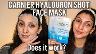 Garnier Hyalouron Shot Booster DIY Face Sheet Mask Review | Does it work?