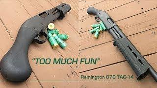 Remington TAC-14 First Shots - Too Much Fun with the Shotgun-like Firearm!