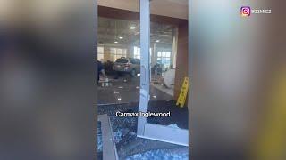 Customer intentionally crashed into Inglewood CarMax, 8 injured