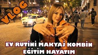 İLK VLOG - Berfin Mis | Ev Rutini - Makyaj & Kombin Seçimi - Eğitim Hayatım - İstanbul Akaretler