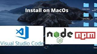 Install Visual Studio Code and Node JS on MacOs for Angular development (Catalina)