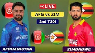 Afghanistan vs Zimbabwe Live - 2nd T20 | AFG vs ZIM Live | Scores & Commentary #cricketlive