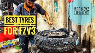 MRF REVZ 150/60R17|| BEST TYRES FOR FZV3|Bike tyre upgrade| #fzv3 #tyres #automobile #yamaha #tyre