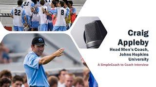 SimpleCoach to Coach with  Craig Appleby, Head Men's Coach, Johns Hopkins University